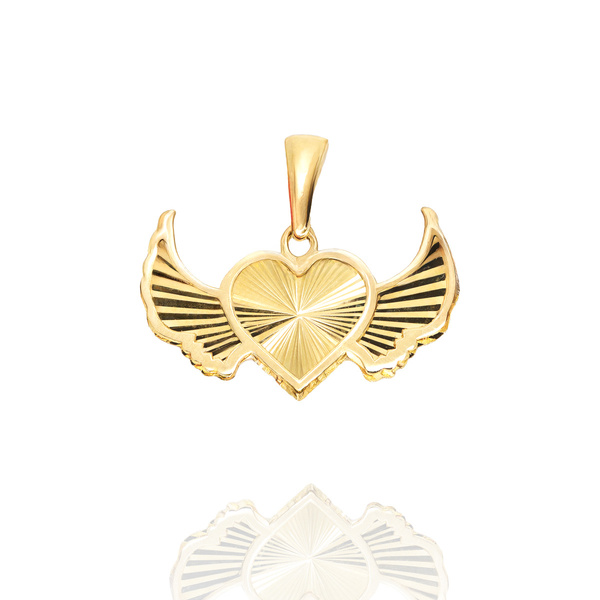 Zawieszka złota 585 Serce i Skrzydła