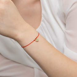 Bransoletka sznureczkowa złota z brylantami t-009 0,005ct