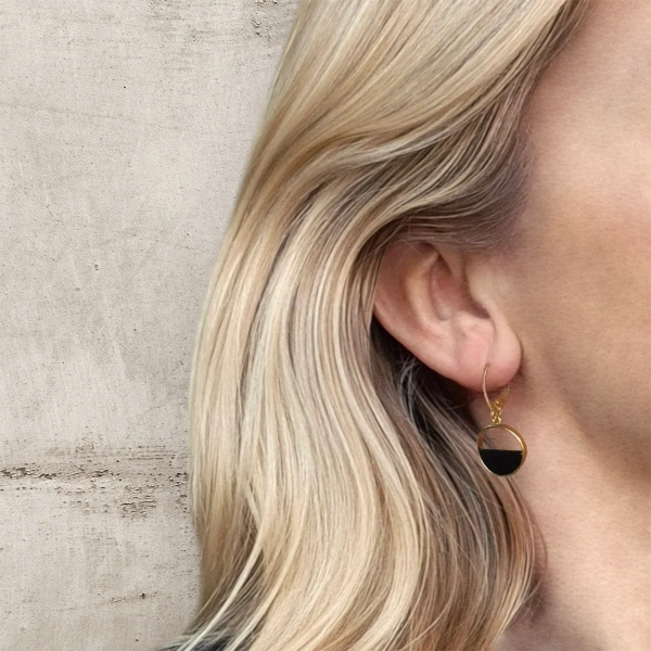 Kolczyki srebrne 925 ze złoceniem