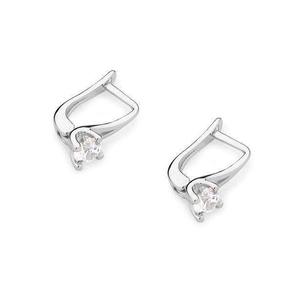 Kolczyki złote próby 0,585 z brylantami to-381 0,40ct