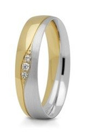 Obrączka ślubna złota model STJ275