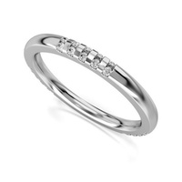 Obrączka ślubna model stj509 białe złoto 0,585