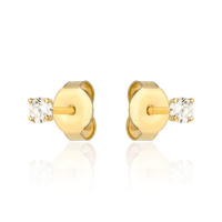 Kolczyki złote 585 z cyrkoniami