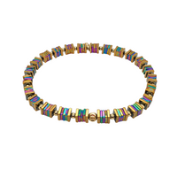 Bransoleta srebrna 925 z hematytem