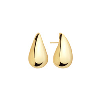 Kolczyki srebrne 925 Krople złocone