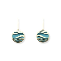 Kolczyki srebrne 925 ze złoceniem