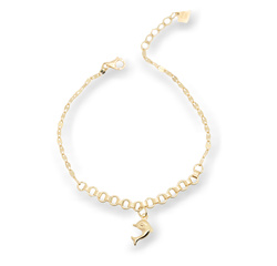 Bransoleta złota 585 Delfin