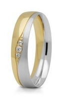 Obrączka ślubna złota model STJ275