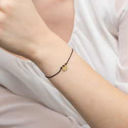 Bransoletka sznureczkowa złota z brylantami t-009 0,005ct