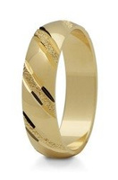 Obrączka ślubna złota model STJ21