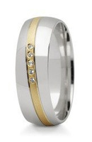 Obrączka ślubna złota model STJ256