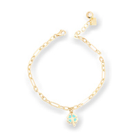 Bransoleta złota 585 Koniczyna