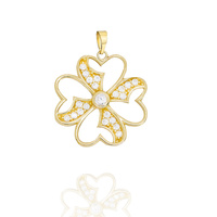 Zawieszka złota 585 Koniczyna