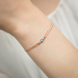 Bransoletka złota z brylantami t-005 topaz 0,15ct