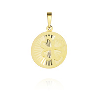 Zawieszka złota 585 Koniczyna