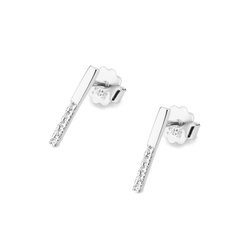 Kolczyki złote sztyfty próby 0,585 z brylantami tk-29 0,005ct TO-0077