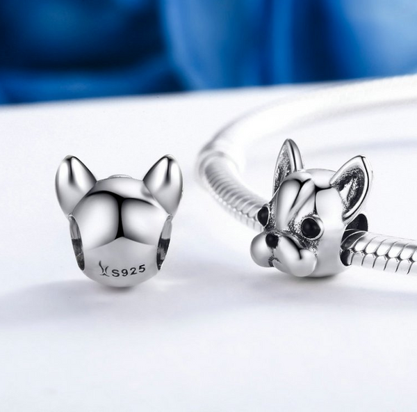 Biżuteria SayU Charms zawieszka Pies Bulldog francuski