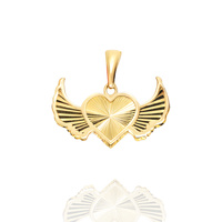 Zawieszka złota 585 Serce i Skrzydła