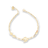 Bransoleta złota 585 Koniczyna