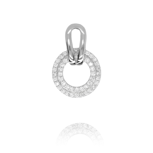Zawieszka srebrna 925 z cyrkoniami