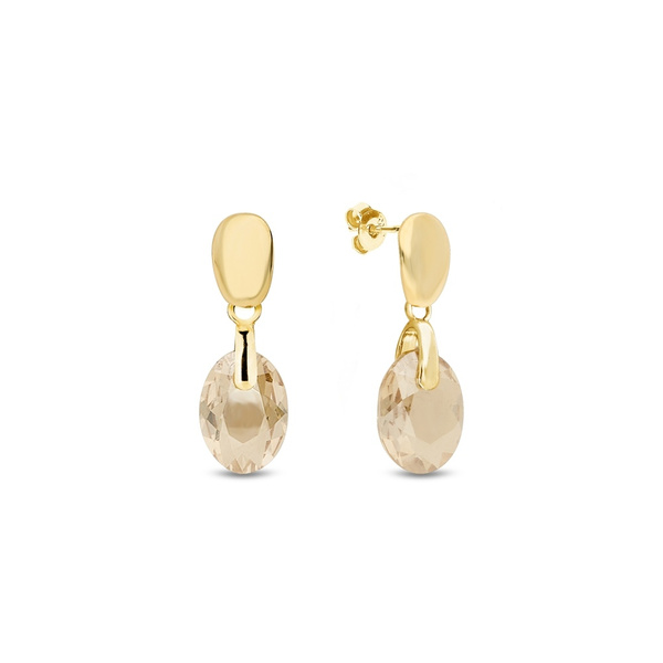 Kolczyki srebrne 925 z kryształami Swarovski