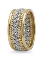 Obrączka ślubna złota model STJ7