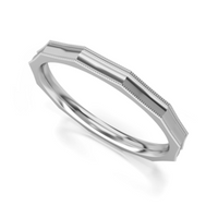 Obrączka ślubna model stj507 białe złoto 0,585