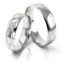 Obrączka ślubna złota model STJ278