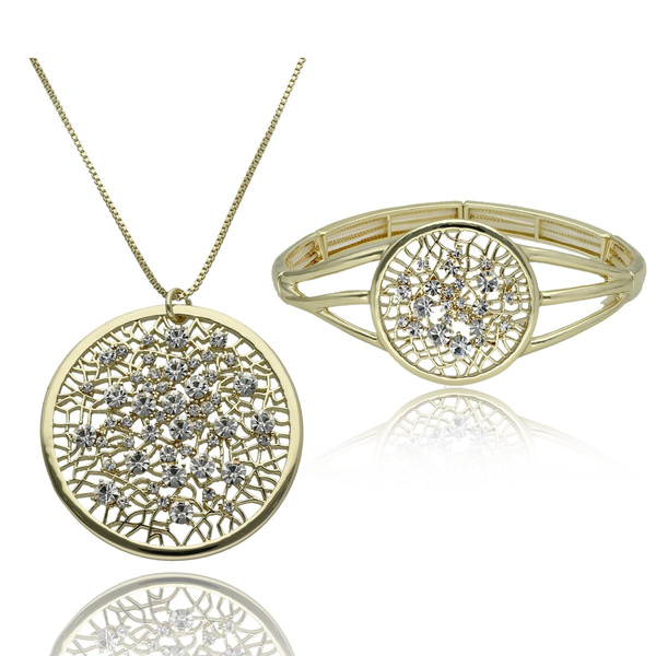 Biżuteria Yvon Bransoleta i Naszyjnik