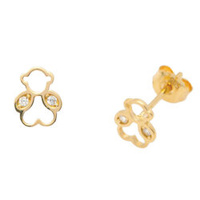 Kolczyki złote 585 miś