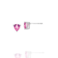 Kolczyki srebrne 925 z cyrkoniami różowymi