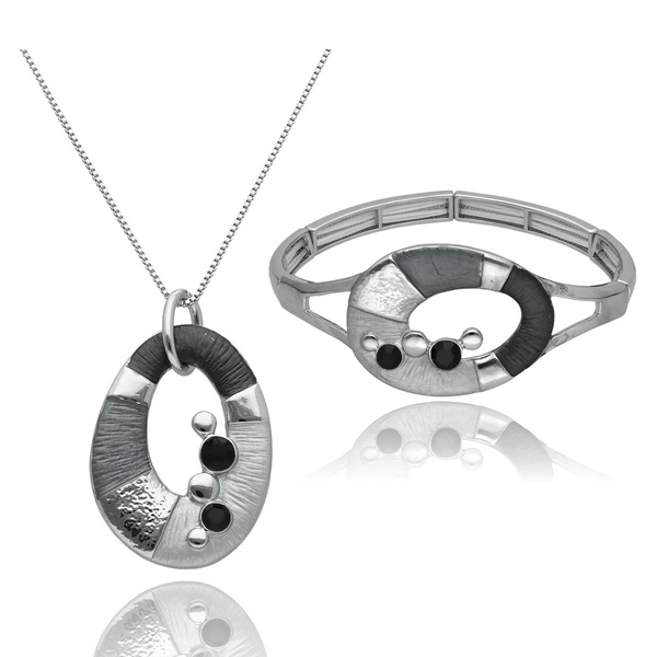 Biżuteria Yvon Bransoleta i Naszyjnik