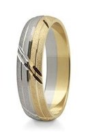 Obrączka ślubna złota model STJ51