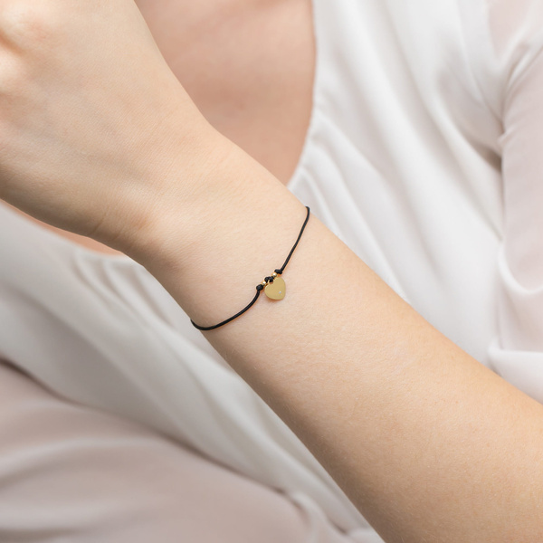 Bransoletka sznureczkowa złota z brylantami t-009 0,005ct