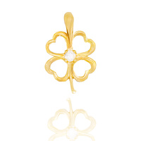 Zawieszka złota 585 Koniczyna