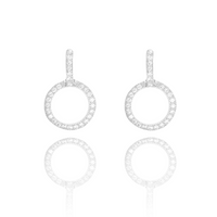 Kolczyki srebrne 925 z cyrkoniami