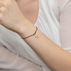 Bransoletka sznureczkowa złota z brylantami t-009 0,005ct