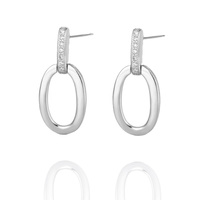 Kolczyki srebrne 925 Koła z cyrkoniami