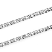 Łańcuszek srebrny 925 splot Królewski