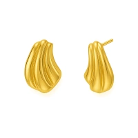 Kolczyki srebrne 925 ze złoceniem