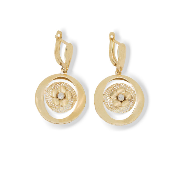 Kolczyki złote 585 Kwiatki