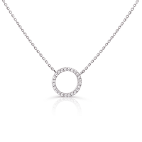 Naszyjnik srebrny 925 z cyrkoniami