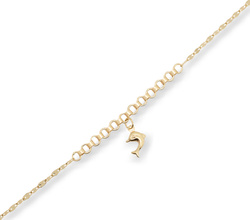 Bransoleta złota 585 Delfin