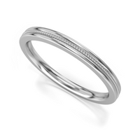 Obrączka ślubna model stj515 białe złoto 0,585