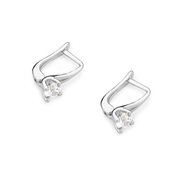 Kolczyki złote próby 0,585 z brylantami to-381 0,40ct