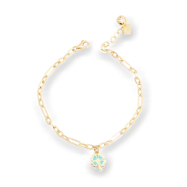 Bransoleta złota 585 Koniczyna