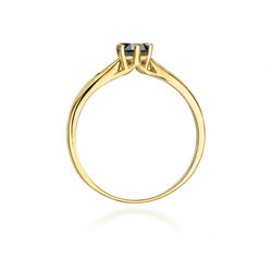 Pierścionek z czarnym brylantamiT-74 0,50ct