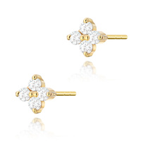 Kolczyki złote próby 0,585 k 0024 z brylantami