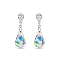 Kolczyki srebrne 925 z kryształami Swarovski