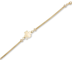 Bransoleta złota 585 Koniczyna